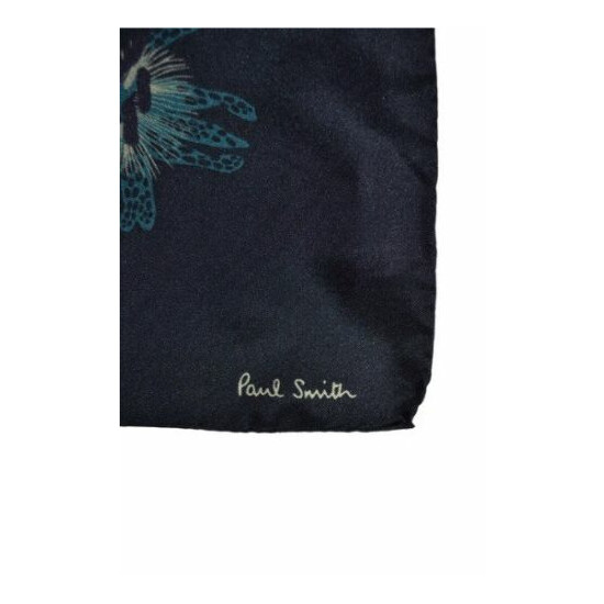 Paul Smith Mainline Explorer Flowers Silk Pocket Square Mens Brand New image {2}