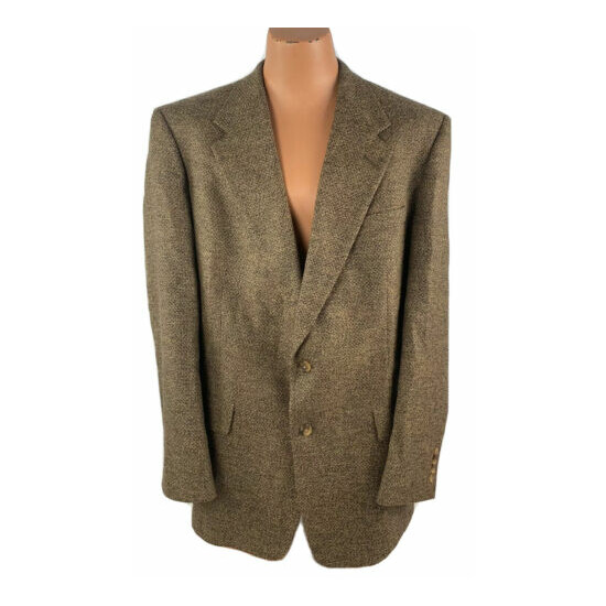 Hart Schaffner Marx Men’s 44L Sport Coat/ Blazer Wool Alpaca Tweed Vintage E22 image {1}
