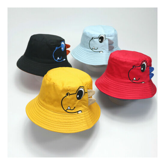 Kids Hats Soft Cotton Sunhat Eaves Baseball Cap Sun Hat Beret Age 1-4 Years image {1}