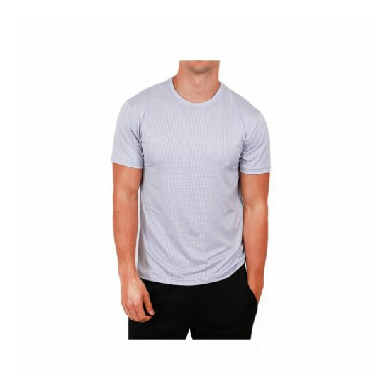 Men’s Sports Moisture Wicking Gym Workout Short Sleeve Active Athletic T-Shirt image {4}