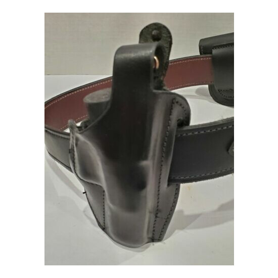 Kirkpatrick Leather Custom Belt and Gun Holsters - Sz 34- Hook and Loop image {3}