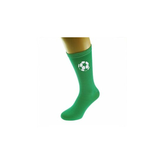 Football Design Green Mens Socks X6S126-N111 image {1}
