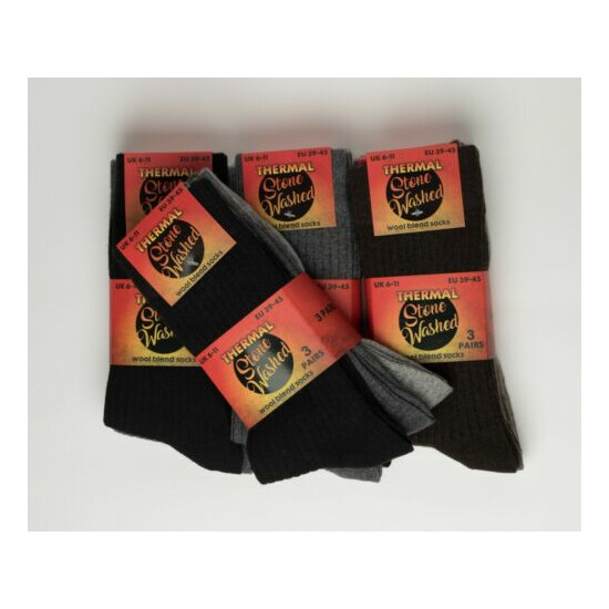 Mens Boot Socks Wool Rich Quality Ideal For Dr Martens Timberland Caterpillar image {1}