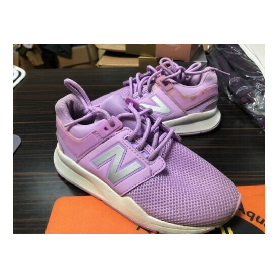 New Balance Girls 247 Shoes: Purple/White Sz 12.5 M PS247KV image {1}