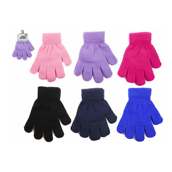 Kids Magic Gloves Knitted Thermal Winter Insulated Outdoor Girls / Boys Warmers  image {2}