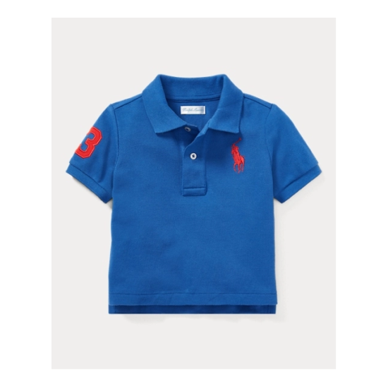 NWT Polo Ralph Lauren Baby Boy Cotton Mesh Polo Shirt 6M,9M,12M,18M,24M,2T,4T image {7}