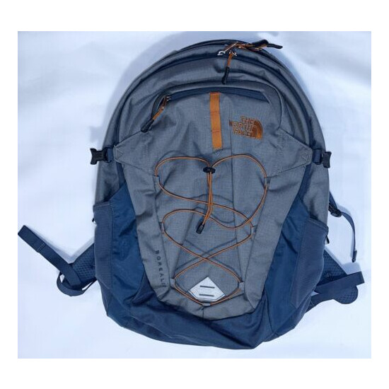 THE NORTH FACE MEN’S BOREALIS BACKPACK GRAY ORANGE ~ USED ONCE? image {1}