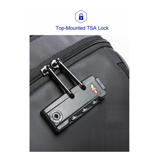 TSA Lock Charging Port Water Resistant Chest Pack Sling Bag One Strap Backpack image {4}