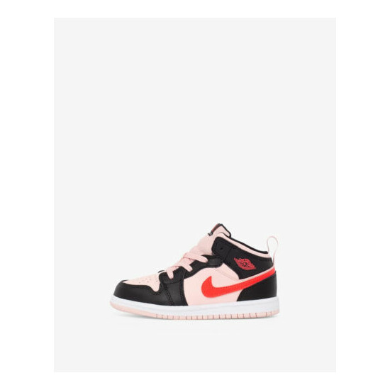 NEW Nike Air Jordan 1 Mid TD Toddler Atmosphere Black Pink 640735 604 - SIZE 6C  image {1}