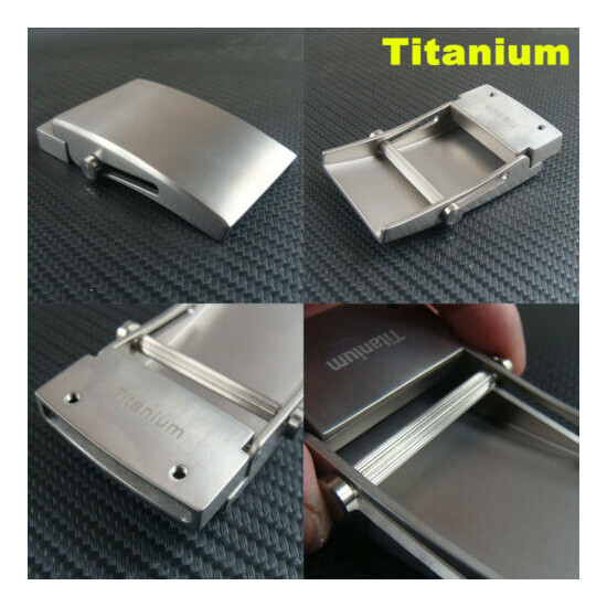 Titanium Belt Buckles for 38mm Width Belt / Anti-allergy Belt Buckle image {1}
