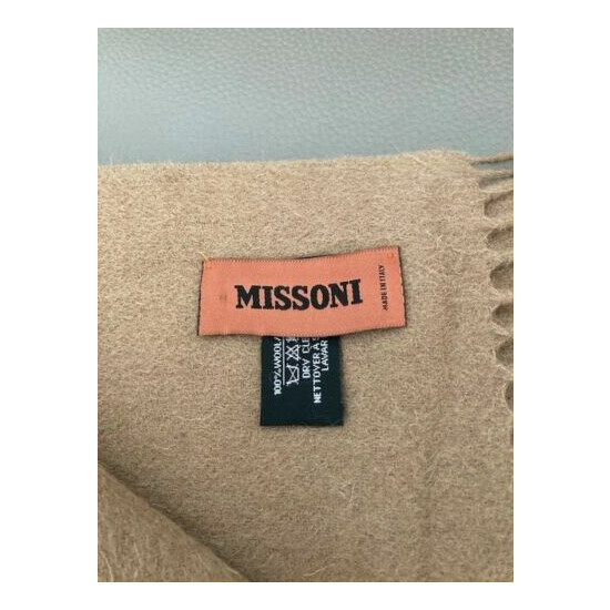 Missoni Men's Scarf 100% wool and authentic Made in Italy image {2}