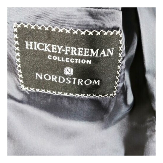 Hickey Freeman Nordstrom 100% Wool Sport coat Blazer Gray 2-Button Mens 42 image {4}