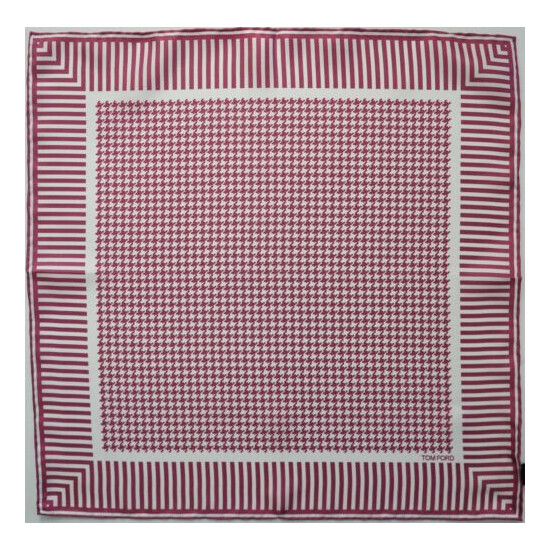 $165 NWOT Authentic TOM FORD 100% SILK Pocket Square Pochette Handkerchief image {2}