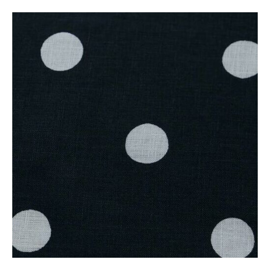 Handkerchief polka dot print fabric soft Belgian linen  Thumb {4}