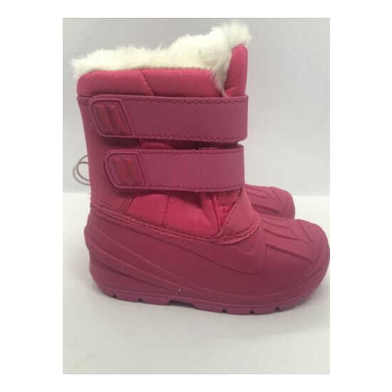 Cat & Jack Toddler Girls Sizes 5,7&8 Pink Winter Snow Boots image {3}