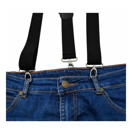 Men Larger Suspender Polyester Elastic Suspenders Women Y Back Pants Hook Brace image {3}