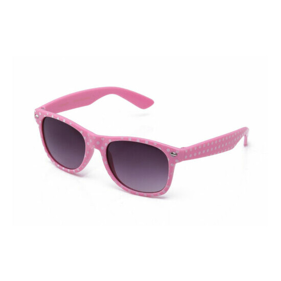 Kids Polka Dots Sunglasses Classic Boys Girls Party Events Lead Free UV 100% image {4}