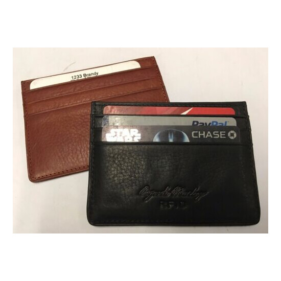 Osgoode Marley Cashmere RFID Blocking Card Stack Flat Credit Card Holder 1233 image {1}
