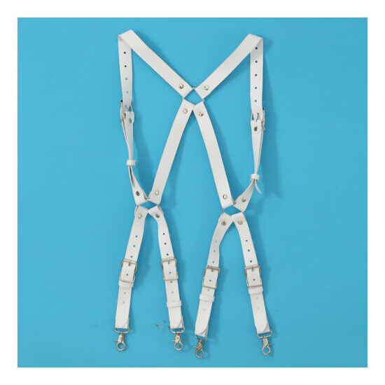 Fashion Men Adjustable X-shape Back Suspender Buckles Rivets Shoulder Straps New image {2}