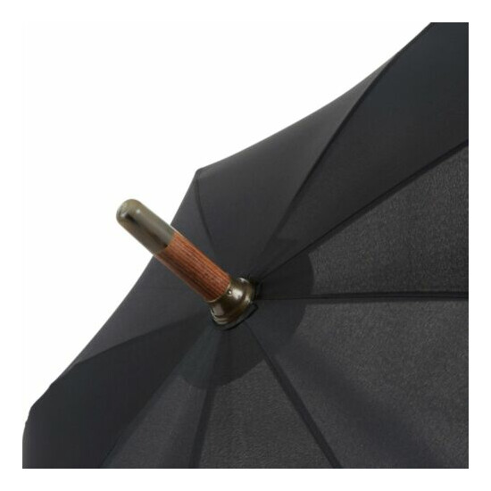 MARIO TALARICO Bamboo One-Piece Umbrella with Solid Black Canopy image {3}