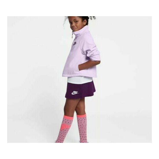 Nike Girls Sportswear Tech Woven Waterproof Jacket 877144 514 SIZE XL Violet image {3}