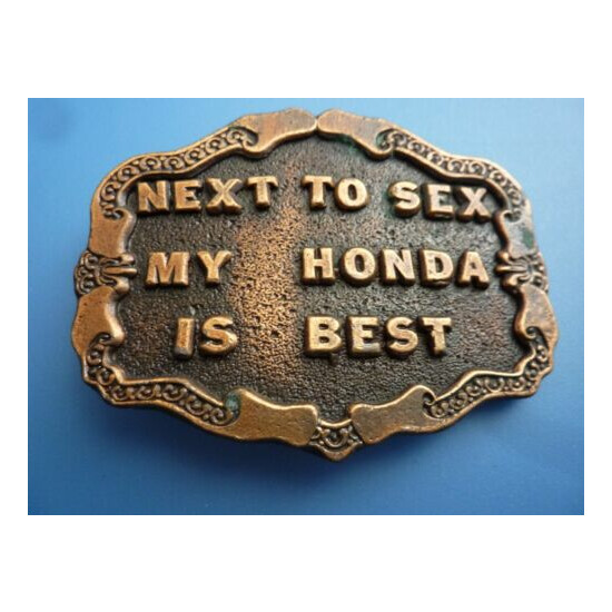 VINTAGE HONDA CB750 K0 CB500 CB400 BELT BUCKLE - OWNERS MANUAL LISTED AS WELL image {1}