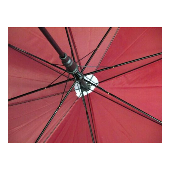 LOT OF 2--Unisex Auto Open Curved Handle Umbrella ,48" Round Wide-1200A image {3}