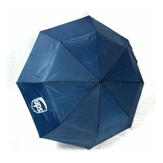 NEW Stromberg UPS Blue Compact Folding Travel Umbrella 36" StrombergBrand NWT image {1}