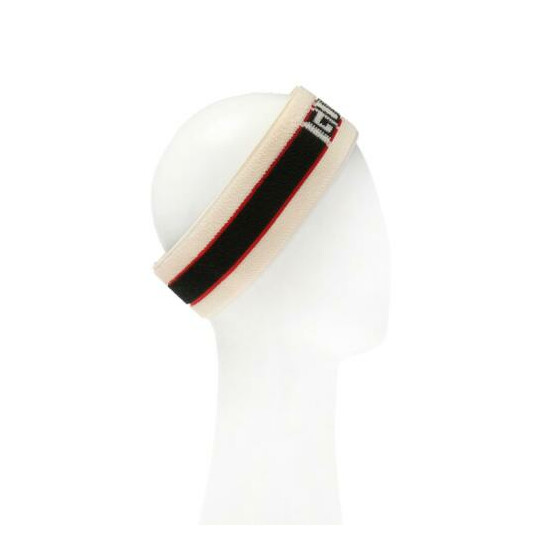 NWT Gucci Logo Stripe Web Stretch Sweatband Headband Wristband Cuff Set w/ Box image {4}