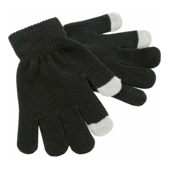 RJM Kids Knitted Touch Screen Phone Gloves image {3}