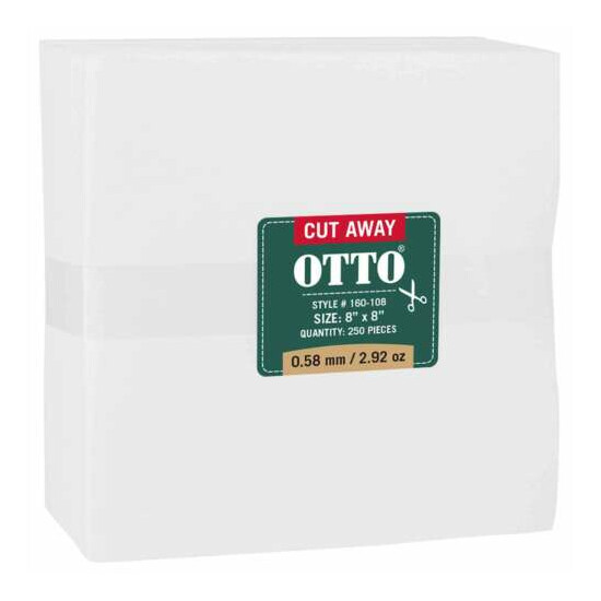 OTTO Embroidery Stabilizer Backing Cut Away Sheets image {1}