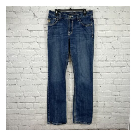 Cinch Jeans Mens 33x36 Carter 2.0 Relaxed Fit Boot Cut Cowboy Denim Medium Wash image {1}