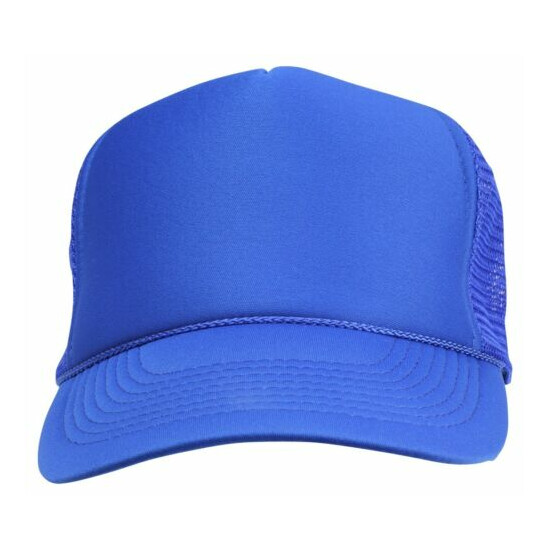 Trucker Hat Baseball Cap Mesh Caps Blank Plain Hats (39 Color Choices) image {3}