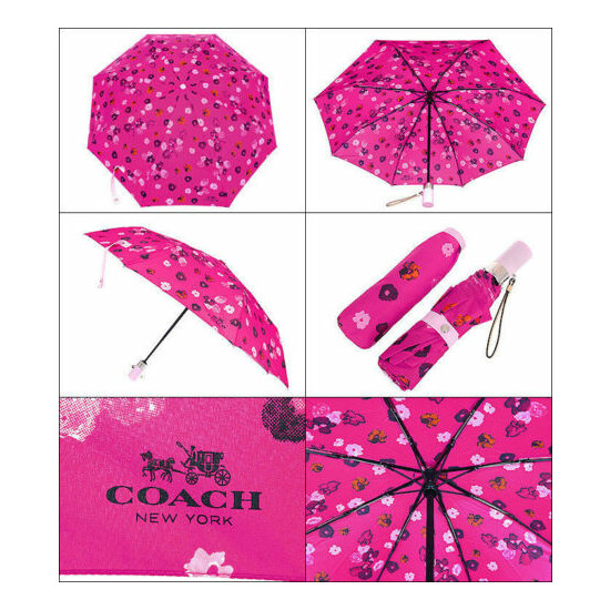 Coach F63674 Floral Print Umbrella NEW WITH TAG image {2}