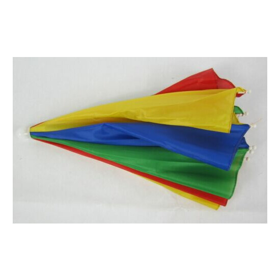 Lot of 1,3, 4, 12--Multi Color Umbrella Hat Cap Rain Sun Protection -UMH8 image {3}