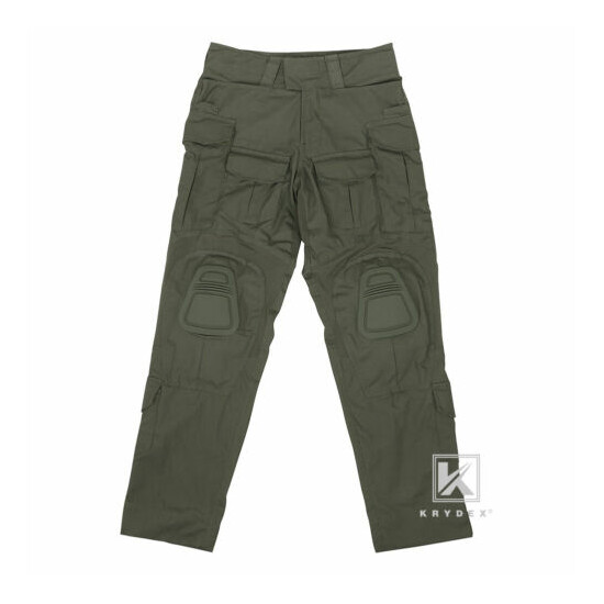 KRYDEX Tactical G3 Combat Trousers Army Pants w/ Knee Pads Ranger Green 30 - 40W image {5}