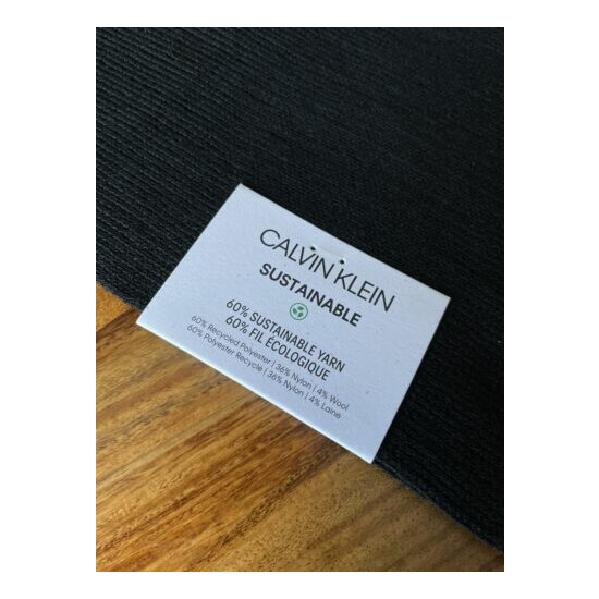 Calvin Klein Sustainable Scarf - Black - NEW image {3}