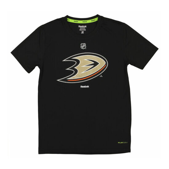 Reeobk NHL Youth Boys Anaheim Ducks Primary Logo Tee Shirt, Black image {1}