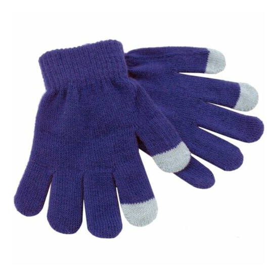 RJM Kids Knitted Touch Screen Phone Gloves image {6}