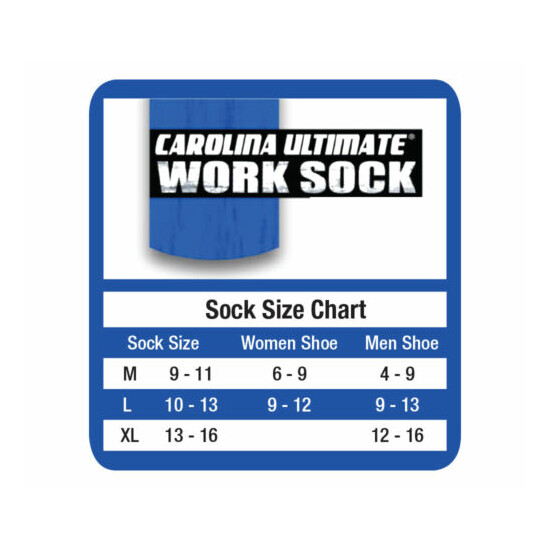 2 Pair Carolina Ultimate Mens Copper Non-Binding Crew Diabetic Health Socks image {2}
