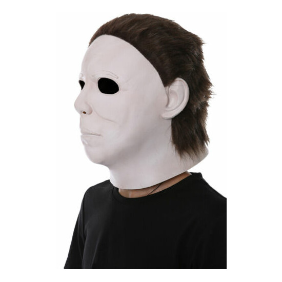 Top Grade 100% Latex Horror Movie Halloween Michael Myers Mask, Adult Party Masq image {2}