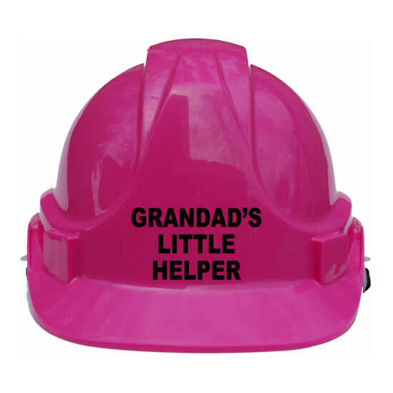 Grandad's Little Helper Children's Kids Hard Hat Safety Helmet 1-7 Years Approx image {8}