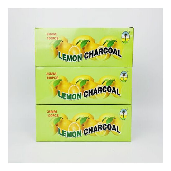 Useful Hookah Charcoal Lemon Flavored Quick-lighting Flavored Charcoal 100 Pcs image {2}