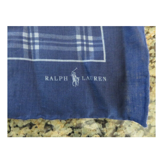 Polo RALPH LAUREN Handkerchief Pocket Square Linen Made in Italy image {2}