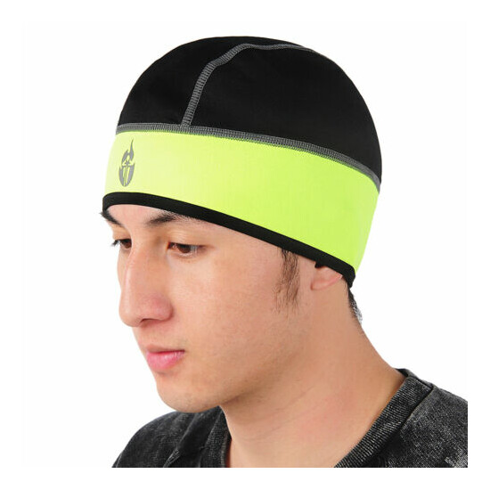 Outdoor Helmet Liner Skull Cap Cycling Hat Windproof Thermal Warm Running Gift image {3}