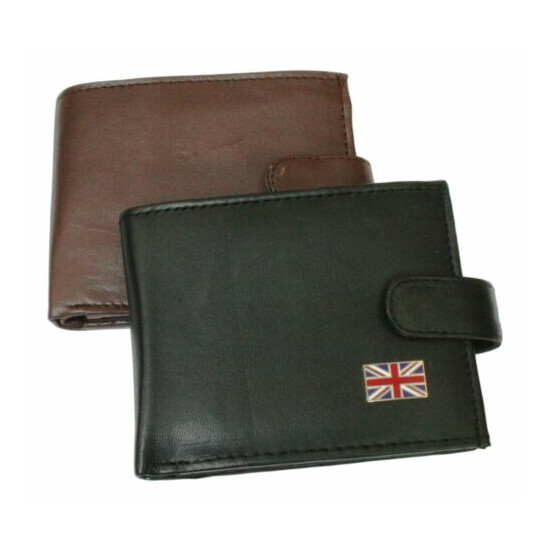 Union Jack Leather Wallet BLACK or BROWN 383 image {1}