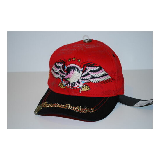  CHRISTIAN AUDIGER KIDS FITTED YOUTH EAGLE AND RHINESTONE HAT - SIZE 6 1/2  image {1}