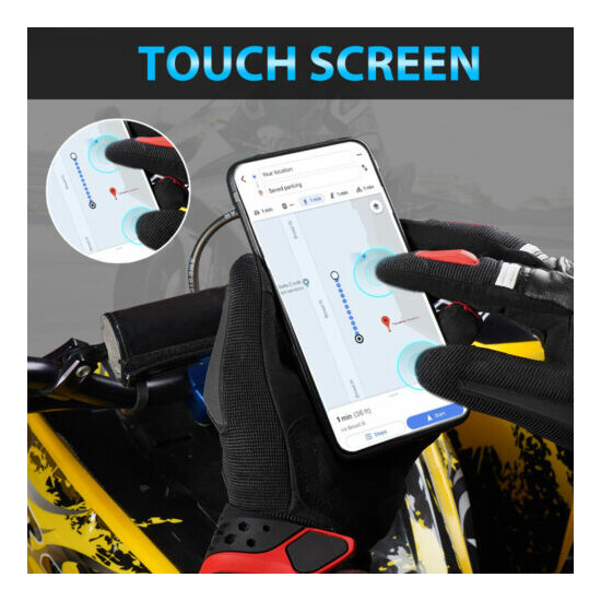 Full Finger Touch Screen Gloves Breathable Motorcycle Riding Racing Bike Gloves image {2}