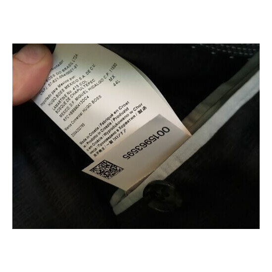 $745 HUGO BOSS TESSE Lanificio Biella fabric sport coat suit image {7}