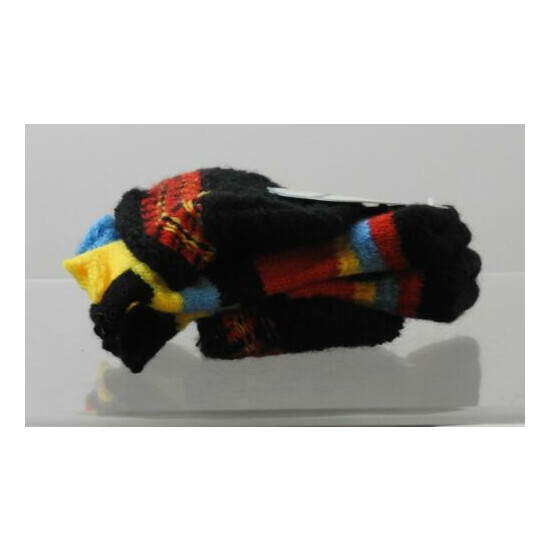 NWT Multi Color Children Mitten Gloves Convertible Button Cap Size 5-8 Yrs Y14 image {4}